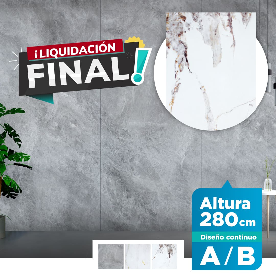 Placas PVC símil mármol (Placas A y B)