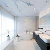 placas símil mármol baño